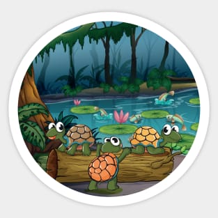 Turtle Das große Baden Sticker